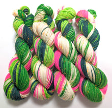 Load image into Gallery viewer, Whoville on superwash merino with neon neps - DK.
