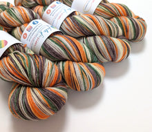 Load image into Gallery viewer, Morocco on superwash merino/bamboo 4ply/fingering weight.
