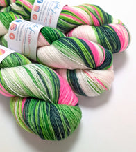 Load image into Gallery viewer, Whoville on superwash merino/bamboo 4ply/fingering weight.
