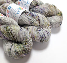 Load image into Gallery viewer, Walpurgis Night on superwash BFL/nylon sock yarn.
