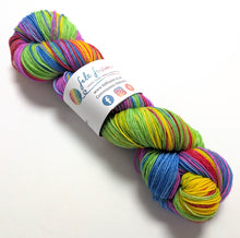 Load image into Gallery viewer, Solidarity on superwash BFL/nylon sock yarn.
