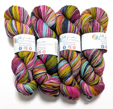 Load image into Gallery viewer, Heart on Your Sleeve on Exmoor sock yarn.
