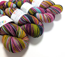 Load image into Gallery viewer, Heart on Your Sleeve on Exmoor sock yarn.
