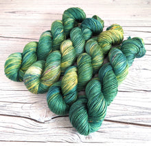 Load image into Gallery viewer, Morgan Le Fay on a choice of yarn bases.
