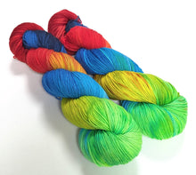 Load image into Gallery viewer, Arsenic on superwash merino/nylon sock yarn.
