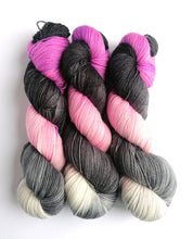 Load image into Gallery viewer, Tyrian Moonlight on superwash merino/nylon/sparkle sock yarn. freeshipping - Felt Fusion
